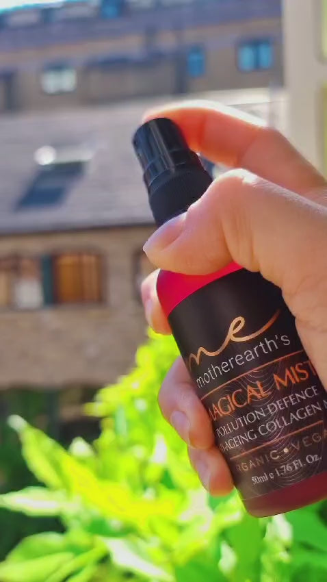 Hydrating anti-ageing vegan collagen face mist for glowing and radiant skin