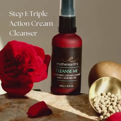 Mother Earth's Beauty Cleanse ME Nourishing Cream Cleanser with AHA and Jojoba Oil 
